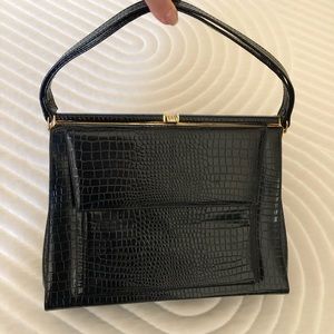 Vintage 1950’s crocodile bag